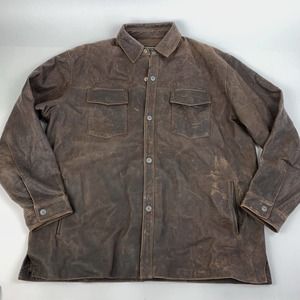 American Outdoor True Grit Leather Jacket Shirt S… - image 1